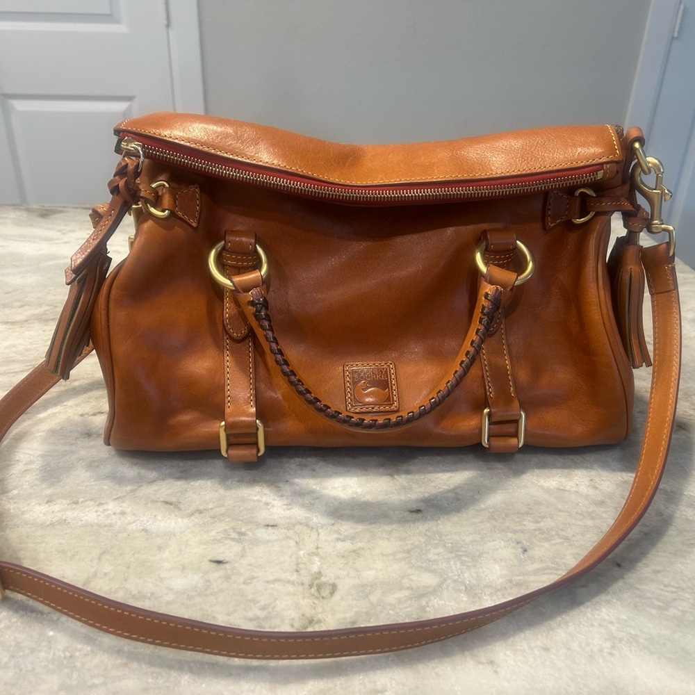 Dooney & Bourke Tan Leather Shoulder Bag